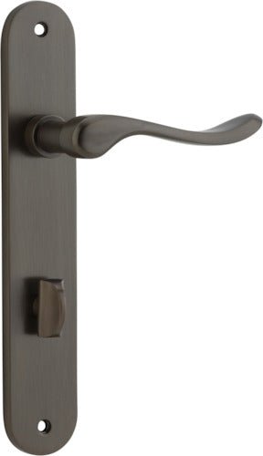 Stirling Lever - Oval Backplate - Ella Grace - Iver - Signature Brass - Door Levers