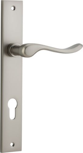 Stirling Lever - Rectangular Backplate - Ella Grace - Iver - Satin Nickel - Door Levers