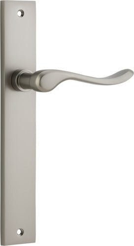 Stirling Lever - Rectangular Backplate - Ella Grace - Iver - Satin Nickel - Door Levers