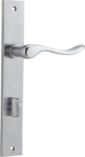 Stirling Lever - Rectangular Backplate - Ella Grace - Iver - Brushed Chrome - Door Levers