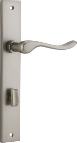 Stirling Lever - Rectangular Backplate - Ella Grace - Iver - Satin Nickel - Door Levers