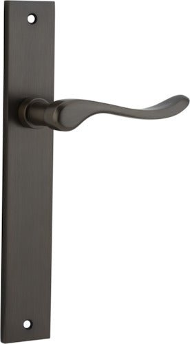 Stirling Lever - Rectangular Backplate - Ella Grace - Iver - Signature Brass - Door Levers