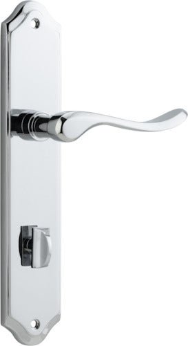 Stirling Lever - Shouldered Backplate - Ella Grace - Iver - Polished Chrome - Door Levers