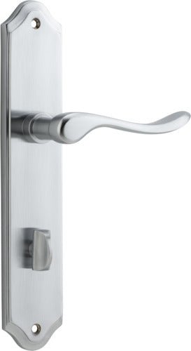 Stirling Lever - Shouldered Backplate - Ella Grace - Iver - Brushed Chrome - Door Levers