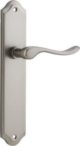 Stirling Lever - Shouldered Backplate - Ella Grace - Iver - Satin Nickel - Door Levers