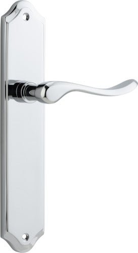 Stirling Lever - Shouldered Backplate - Ella Grace - Iver - Polished Chrome - Door Levers