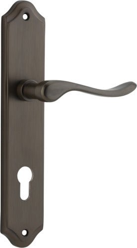 Stirling Lever - Shouldered Backplate - Ella Grace - Iver - Signature Brass - Door Levers