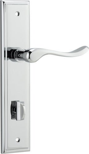 Stirling Lever - Stepped Backplate - Ella Grace - Iver - Polished Chrome - Door Levers