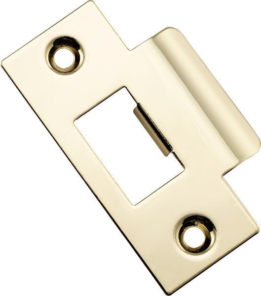 T' Universal Striker Plate - Ella Grace - Iver - Polished Brass - Tube Latches & Bolts