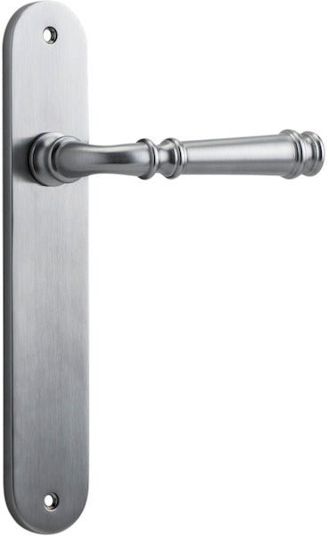 Verona Lever - Oval Backplate - Ella Grace - Iver - Brushed Chrome - Door Levers