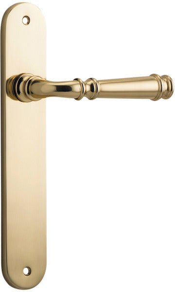 Verona Lever - Oval Backplate - Ella Grace - Iver - Polished Brass - Door Levers