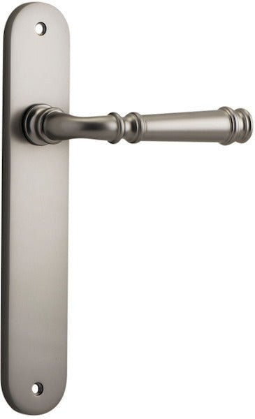 Verona Lever - Oval Backplate - Ella Grace - Iver - Satin Nickel - Door Levers