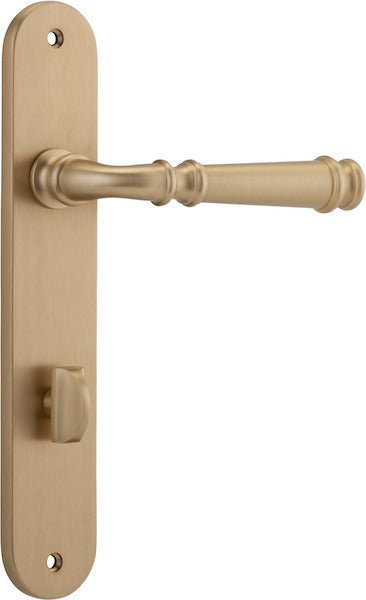 Verona Lever - Oval Backplate - Ella Grace - Iver - Brushed Brass - Door Levers