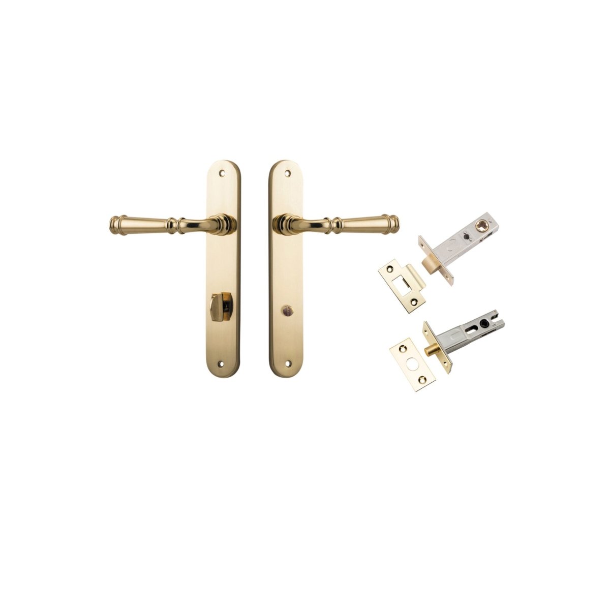 Verona Lever - Oval Backplate - Ella Grace - Iver - Polished Brass - Door Levers