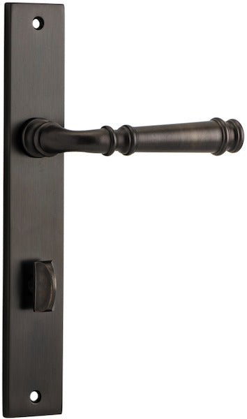 Verona Lever - Rectangular Backplate - Ella Grace - Iver - Signature Brass - Door Levers