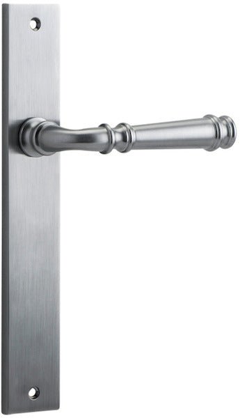 Verona Lever - Rectangular Backplate - Ella Grace - Iver - Brushed Chrome - Door Levers