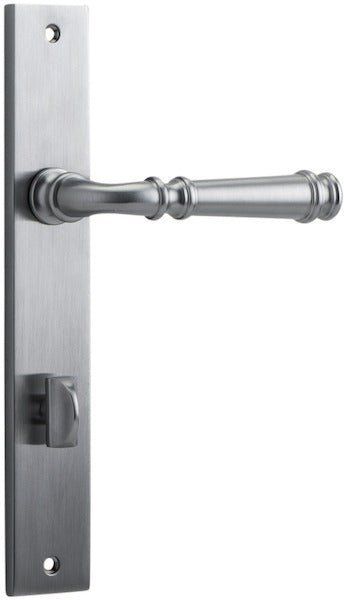 Verona Lever - Rectangular Backplate - Ella Grace - Iver - Brushed Chrome - Door Levers