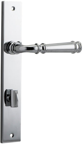 Verona Lever - Rectangular Backplate - Ella Grace - Iver - Polished Chrome - Door Levers