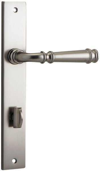 Verona Lever - Rectangular Backplate - Ella Grace - Iver - Satin Nickel - Door Levers