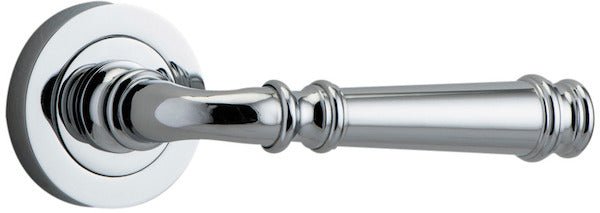 Verona Lever - Round Rose - Ella Grace - Iver - Polished Chrome - Door Levers