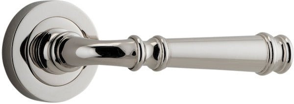 Verona Lever - Round Rose - Ella Grace - Iver - Polished Nickel - Door Levers