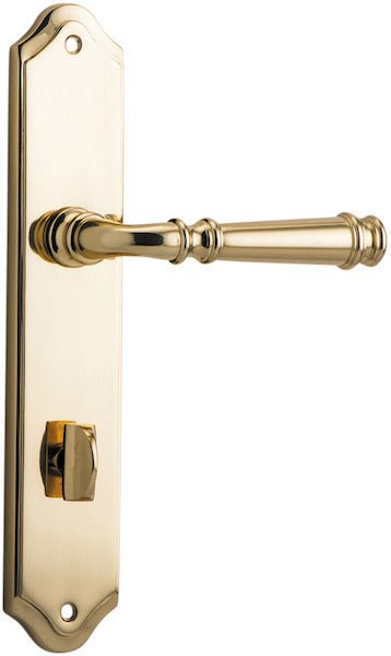 Verona Lever - Shouldered Backplate - Ella Grace - Iver - Polished Brass - Door Levers