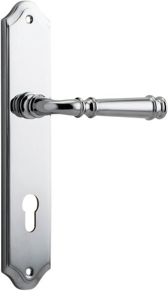 Verona Lever - Shouldered Backplate - Ella Grace - Iver - Polished Chrome - Door Levers