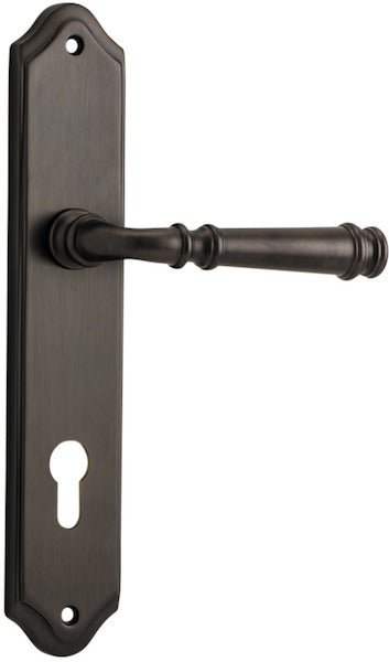 Verona Lever - Shouldered Backplate - Ella Grace - Iver - Signature Brass - Door Levers