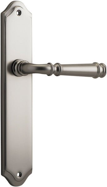 Verona Lever - Shouldered Backplate - Ella Grace - Iver - Satin Nickel - Door Levers