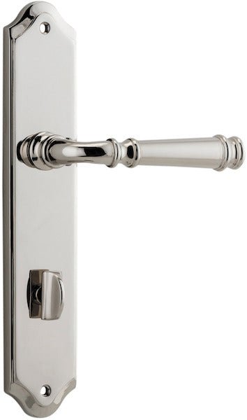 Verona Lever - Shouldered Backplate - Ella Grace - Iver - Polished Nickel - Door Levers