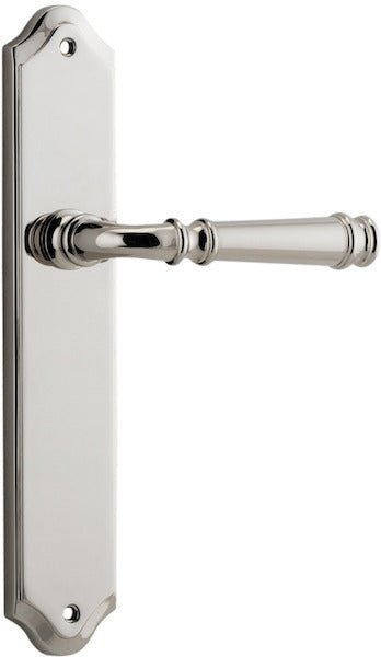 Verona Lever - Shouldered Backplate - Ella Grace - Iver - Polished Nickel - Door Levers