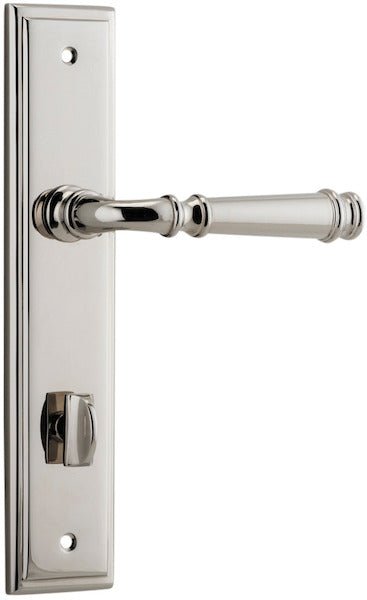 Verona Lever - Stepped Backplate - Ella Grace - Iver - Polished Nickel - Door Levers