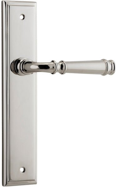 Verona Lever - Stepped Backplate - Ella Grace - Iver - Polished Nickel - Door Levers