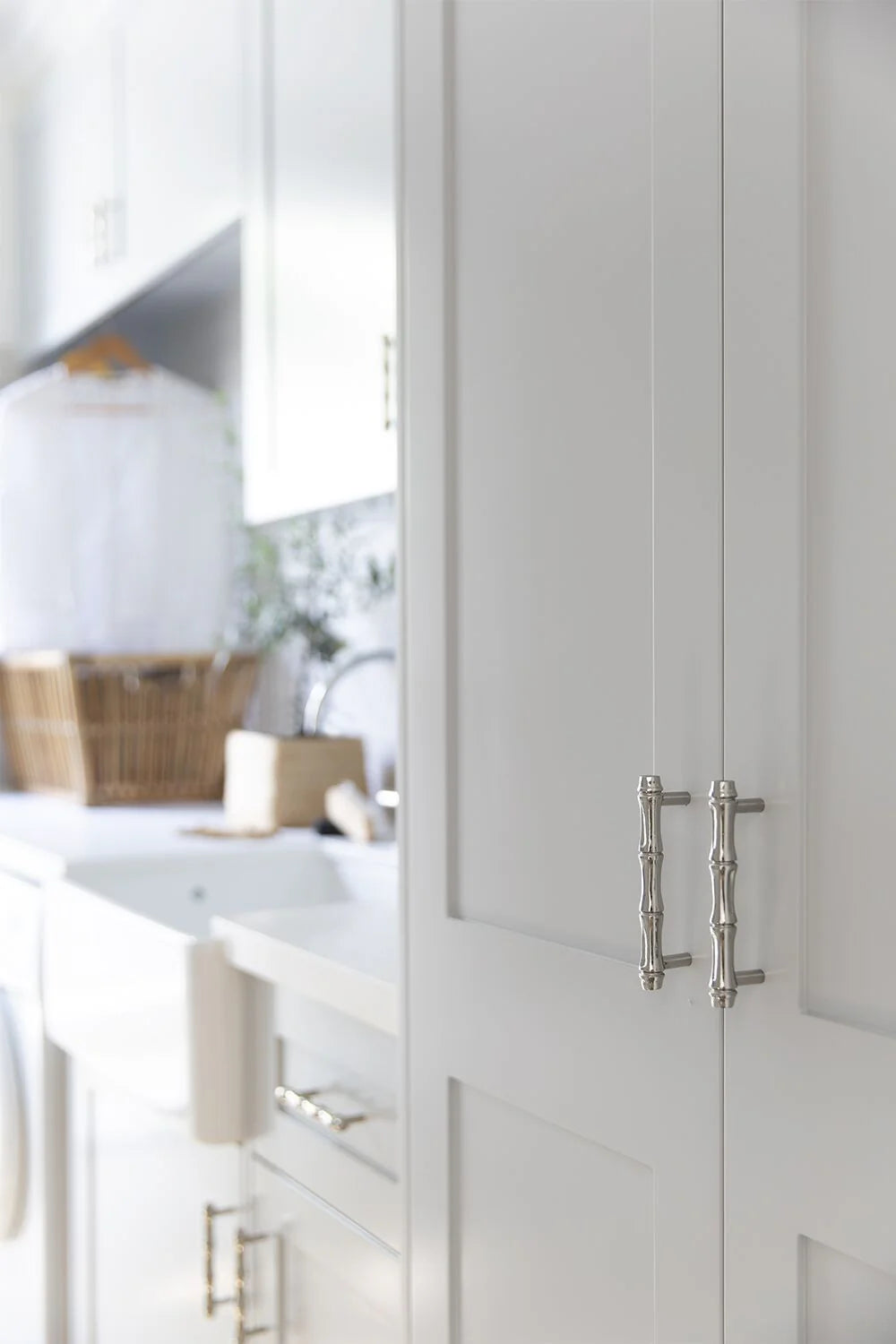Hepburn Hardware Bamboo Handle | Polished Nickel